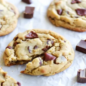 Copycat Chick fil A Cookie Recipe: Soft, Chewy & Irresistible 6 Close-up of a homemade Chick fil A cookie with melted chocolate chunks
