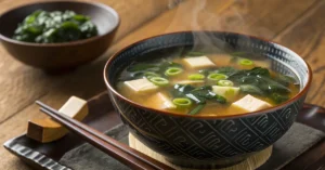 Japanese Soups – A Guide to Japan’s Most Delicious Bowls 17 Traditional miso soup with tofu and seaweed