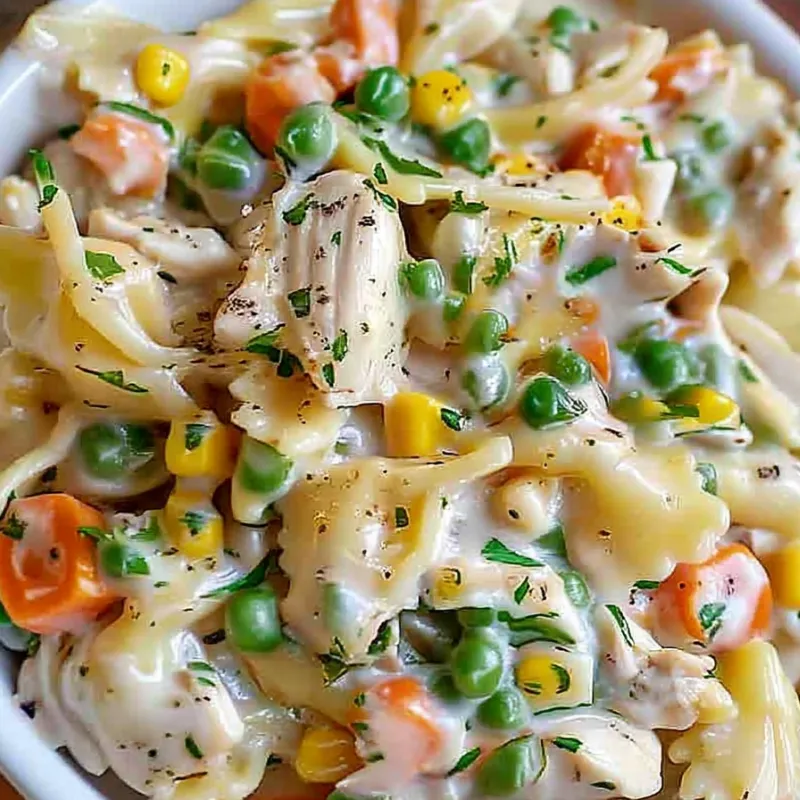 Chicken Pot Pie Pasta Recipe