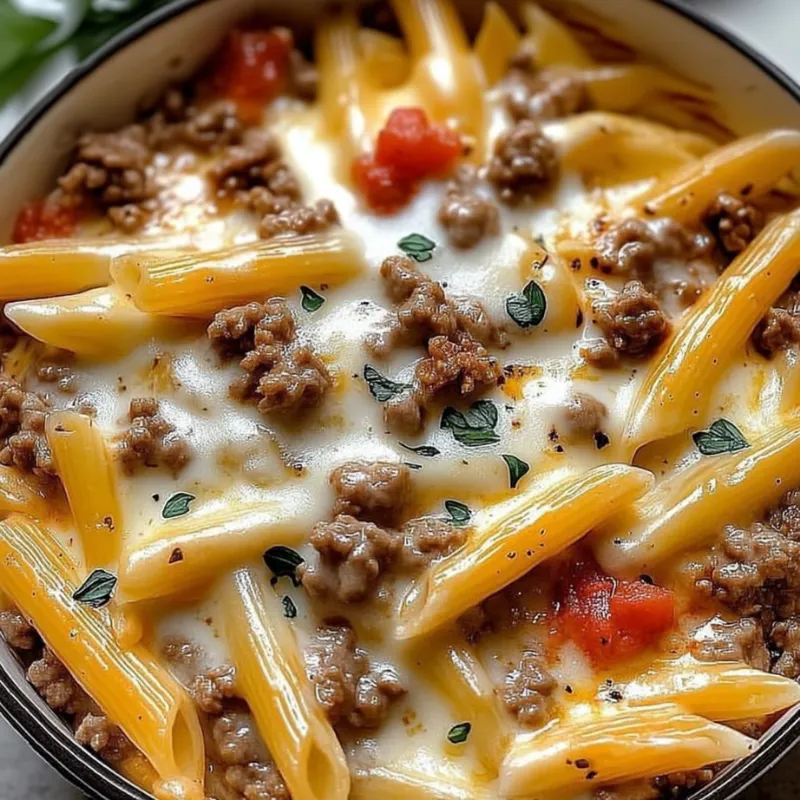 Creamy Beef and Rotel Macaroni